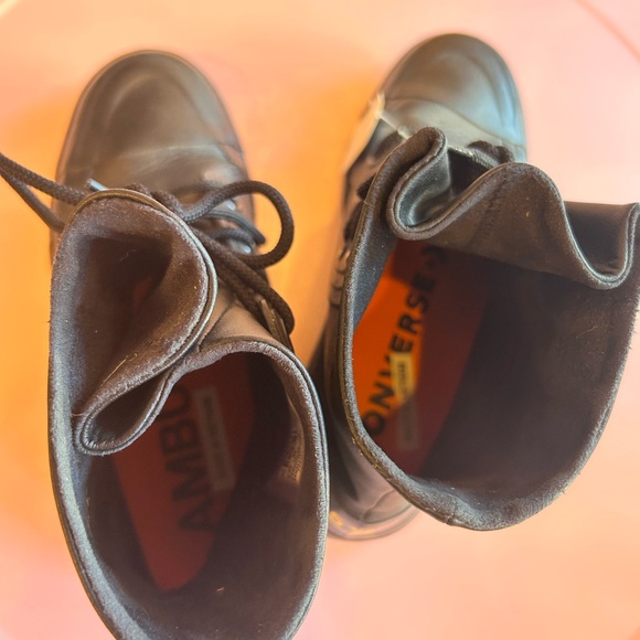 Converse x Ambush Pro Leather High Top Sneaker Black Rubberized Leather Size 7 - Picture 6 of 9